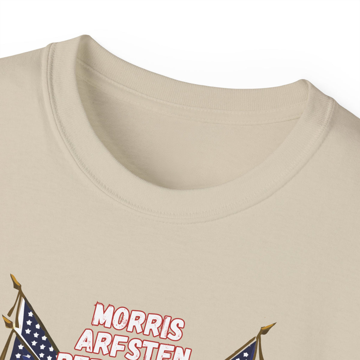 American Flag Graphic Cotton T-Shirt - Morris, Arfsten and Berhalter - Patriotic 'Middlesbros' Tee