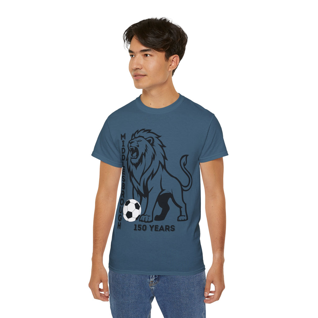 Black/Red Middlesbrough 150 Years Lion Football T-Shirt