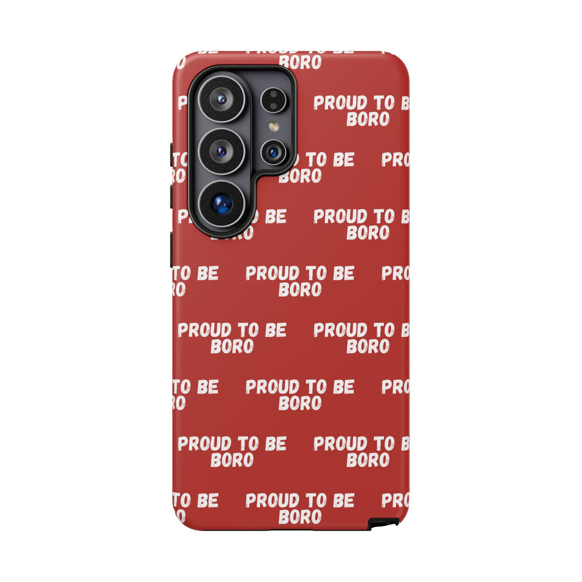 "PROUD TO BE BORO" Phone Case — Red Pattern Tough Case