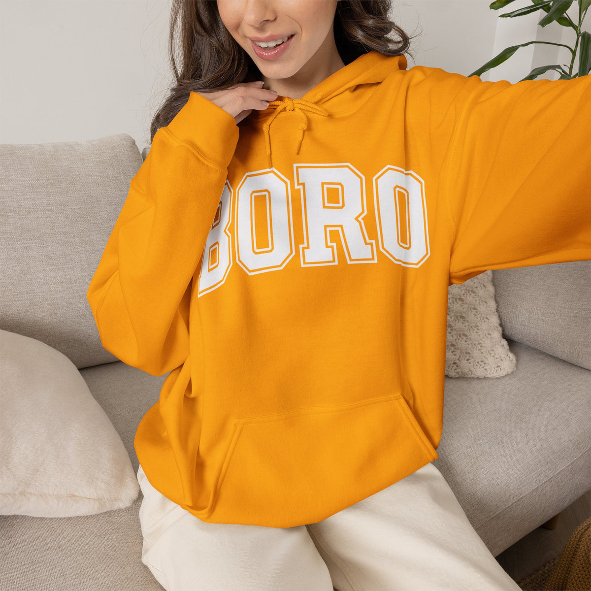 Uni BORO Style Hoodie 'front print' only.