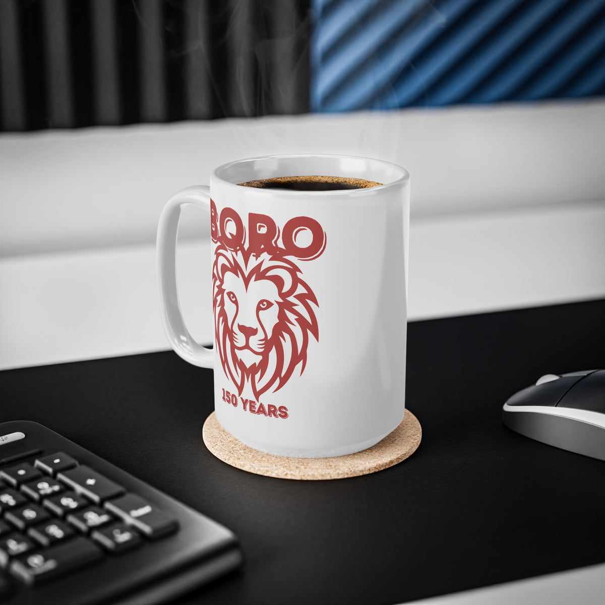 Boro Lion 150 Years Ceramic Coffee Mug — 11oz & 15oz