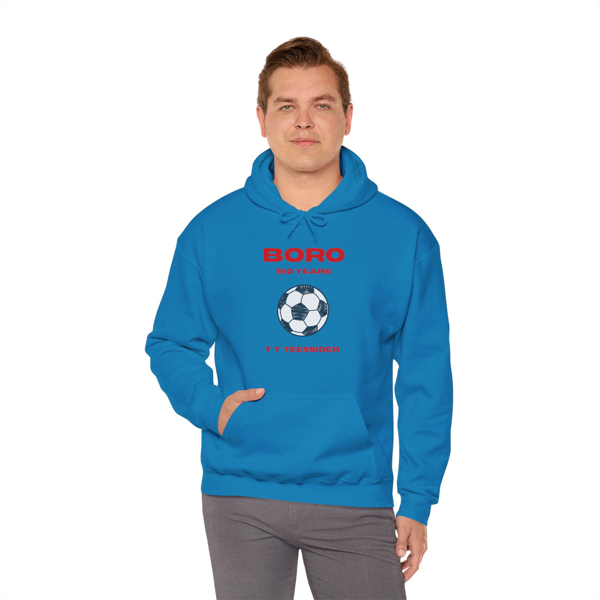 BORO 150 Years Football Hoodie 'front print' only.