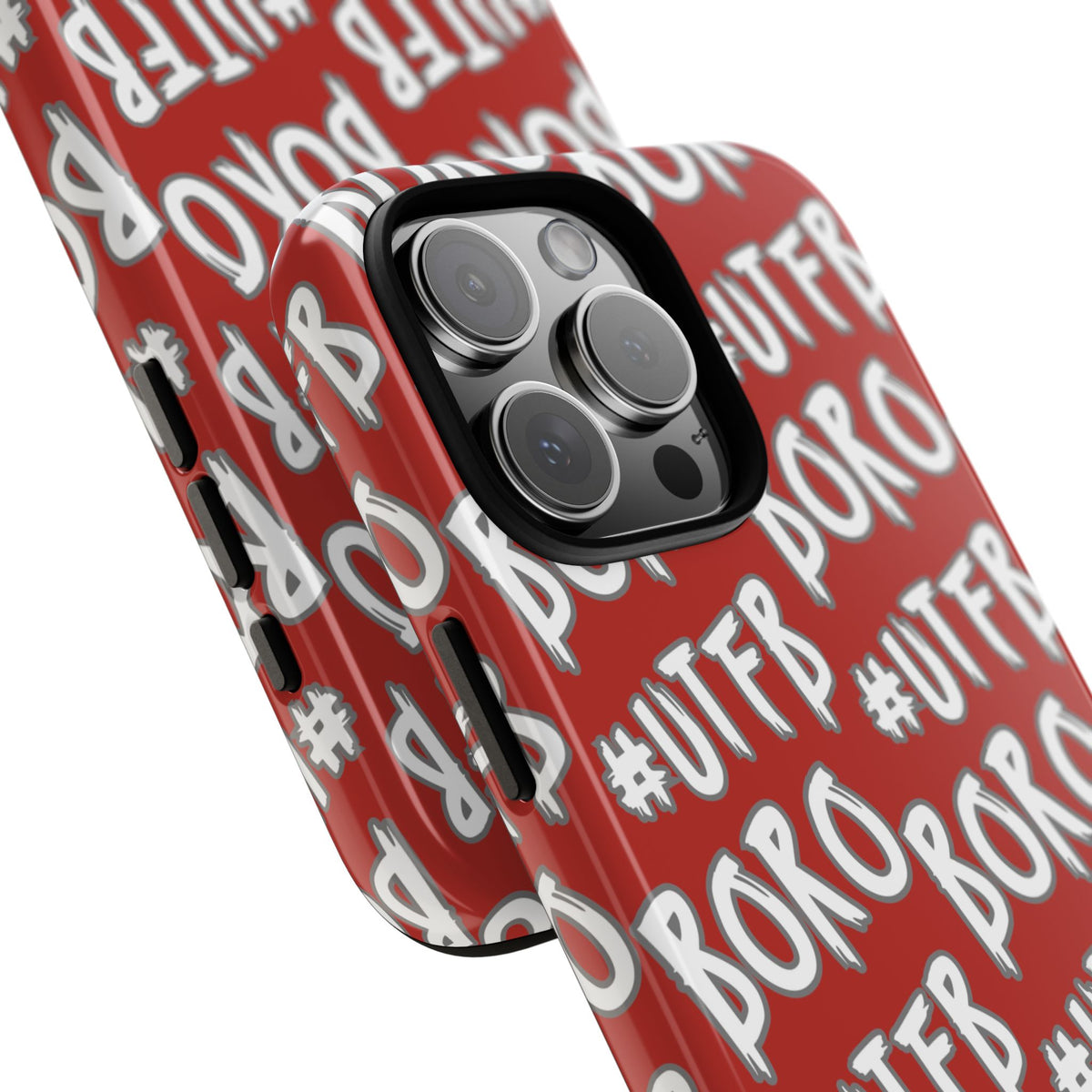 Phone Case — Red #UTFB BORO Pattern Protective Case
