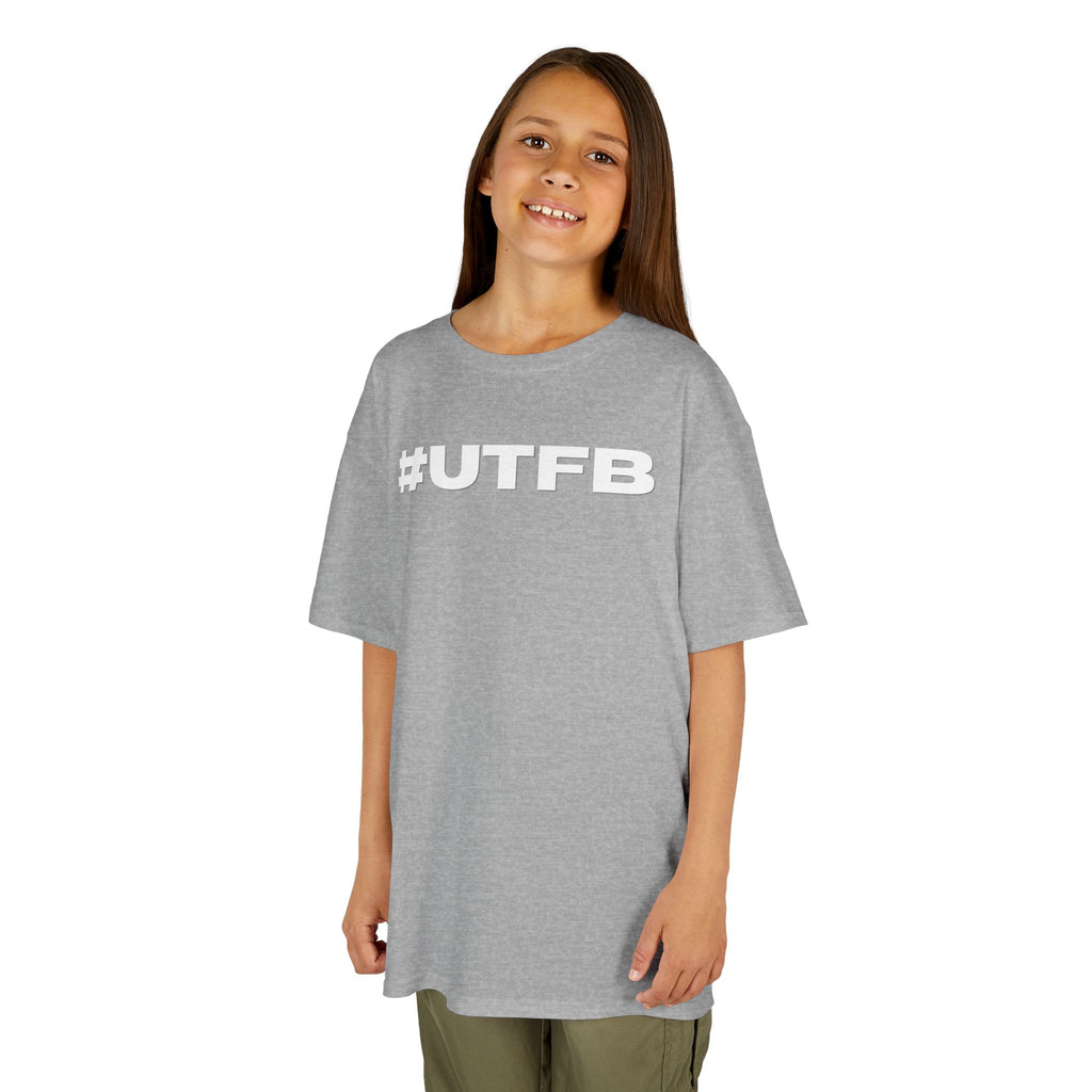 Kids BORO Tee — White #UTFB Graphic Youth T-Shirt