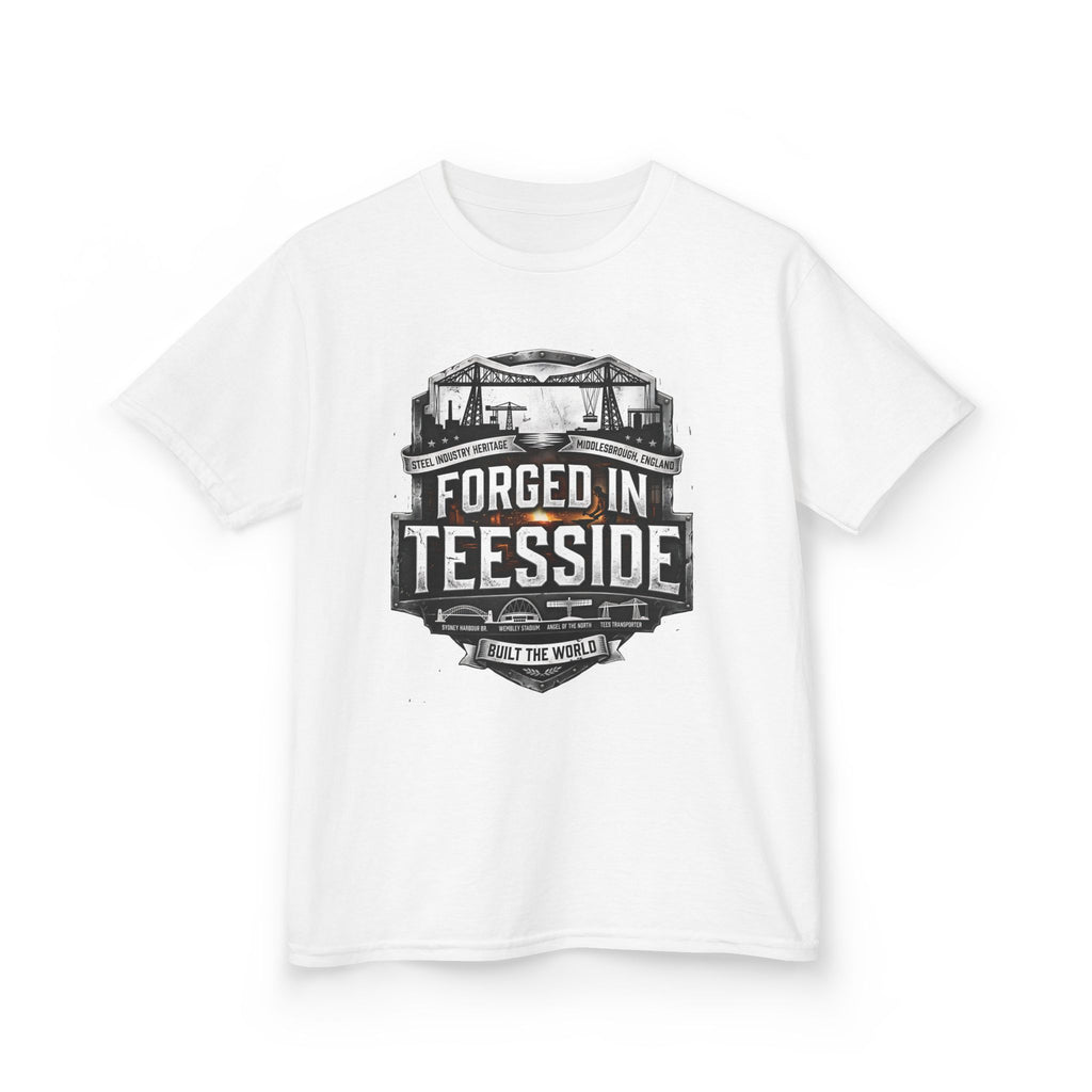 Kids Tee — "Forged in Teesside" BORO Industrial Shirt