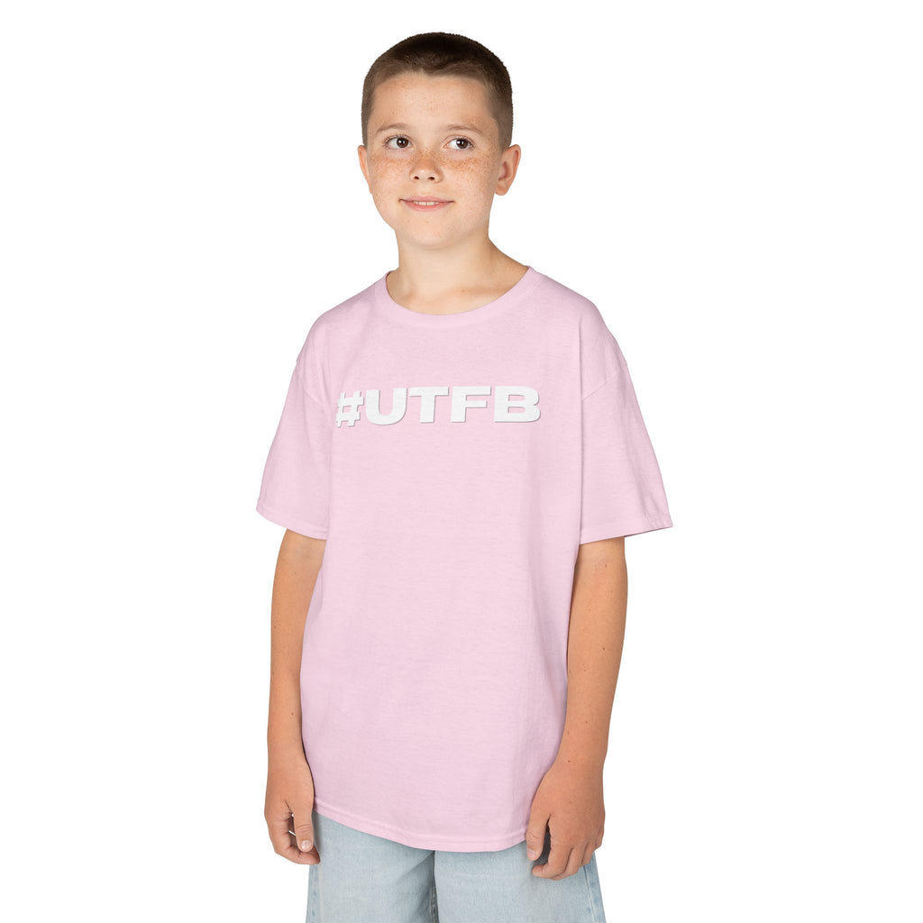 Kids BORO Tee — White #UTFB Graphic Youth T-Shirt