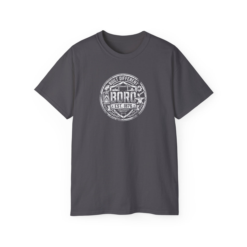 Boro Built Different Emblem T-Shirt — 'BORO Est. 1976' Boro Logo Tee