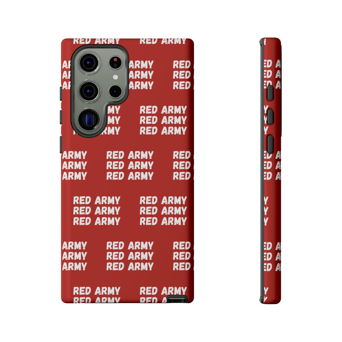 "RED ARMY RED ARMY RED ARMY" Phone Case — Red Pattern Tough Case