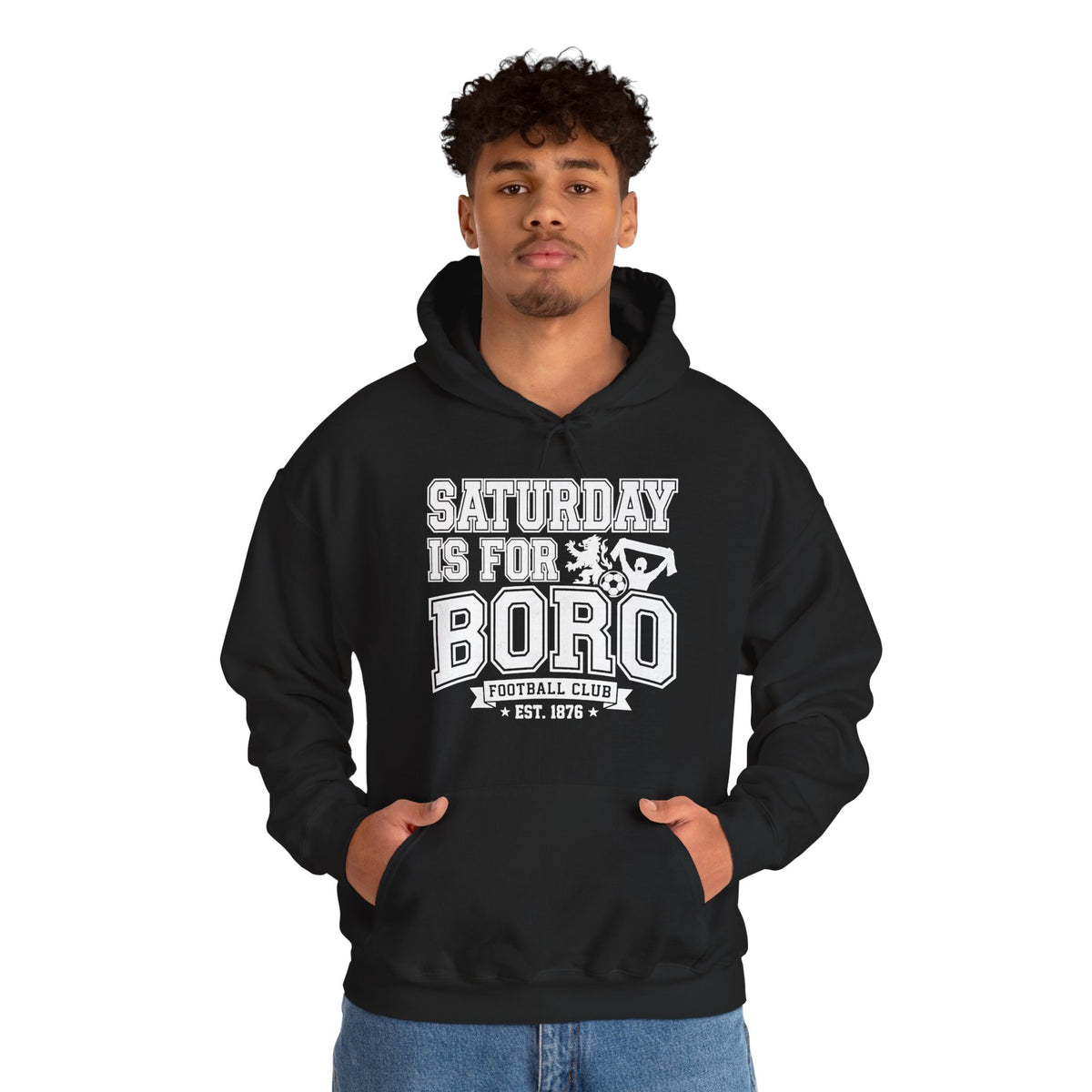 Saturday Is For Boro Hoodie — Football Fan Crewneck Pullover