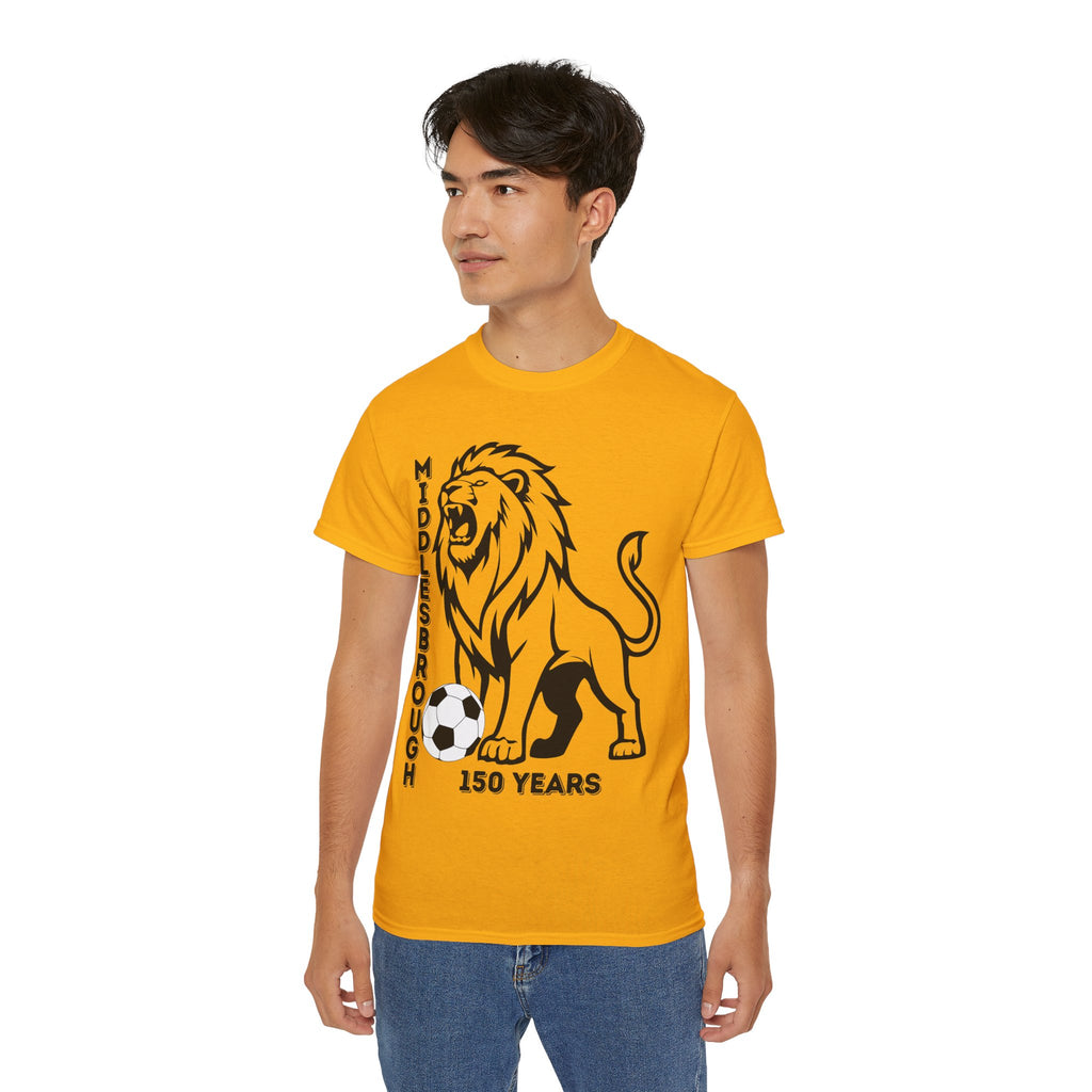 Black/Red Middlesbrough 150 Years Lion Football T-Shirt