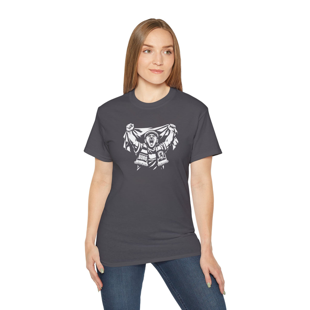 Middlesbrough Superfan Chant T‑Shirt — Enthusiastic Boro Supporter Graphic Tee