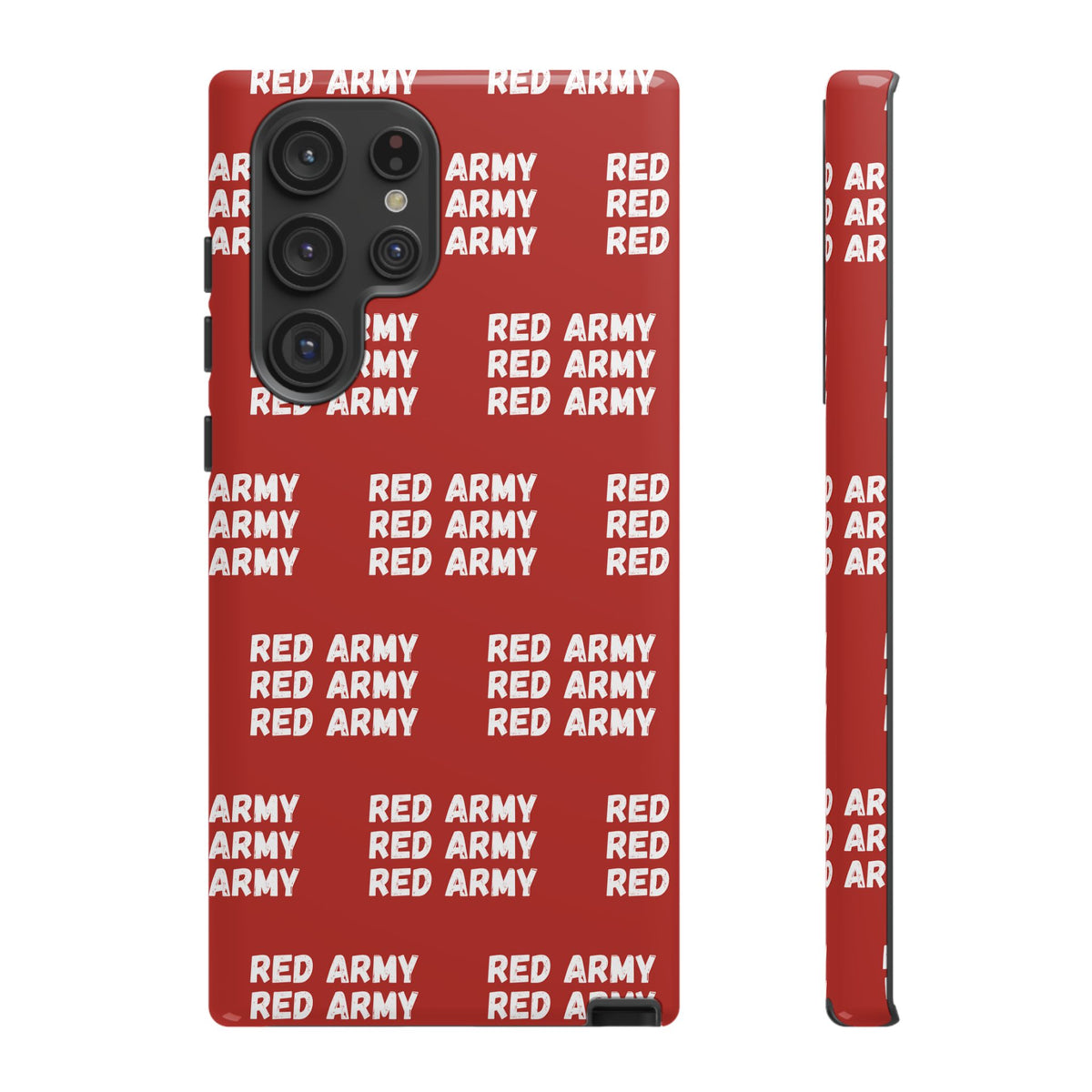 "RED ARMY RED ARMY RED ARMY" Phone Case — Red Pattern Tough Case