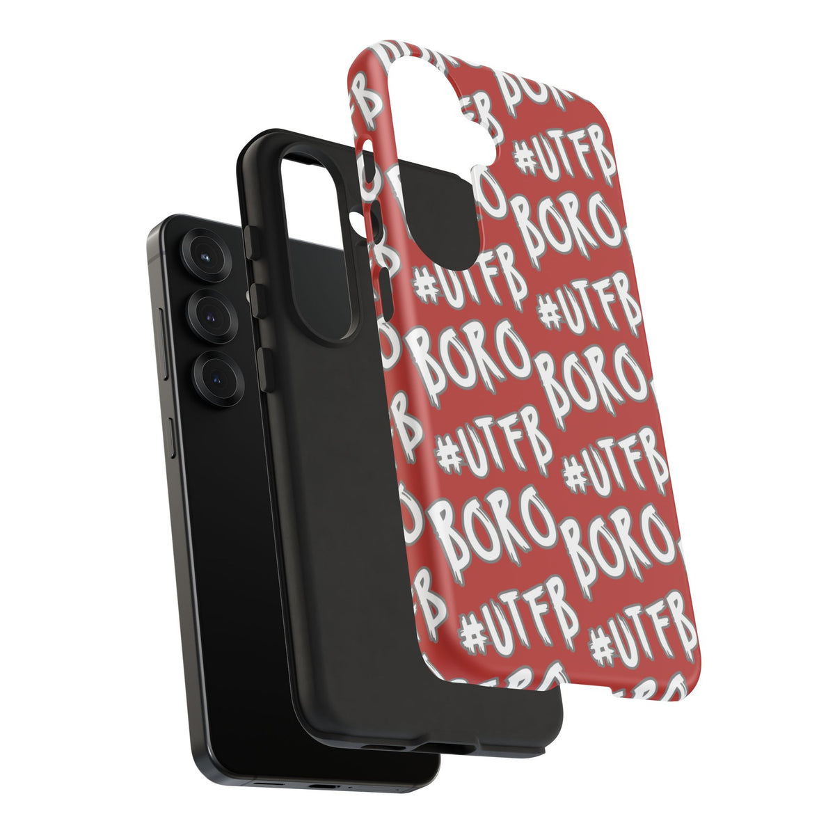Phone Case — Red #UTFB BORO Pattern Protective Case