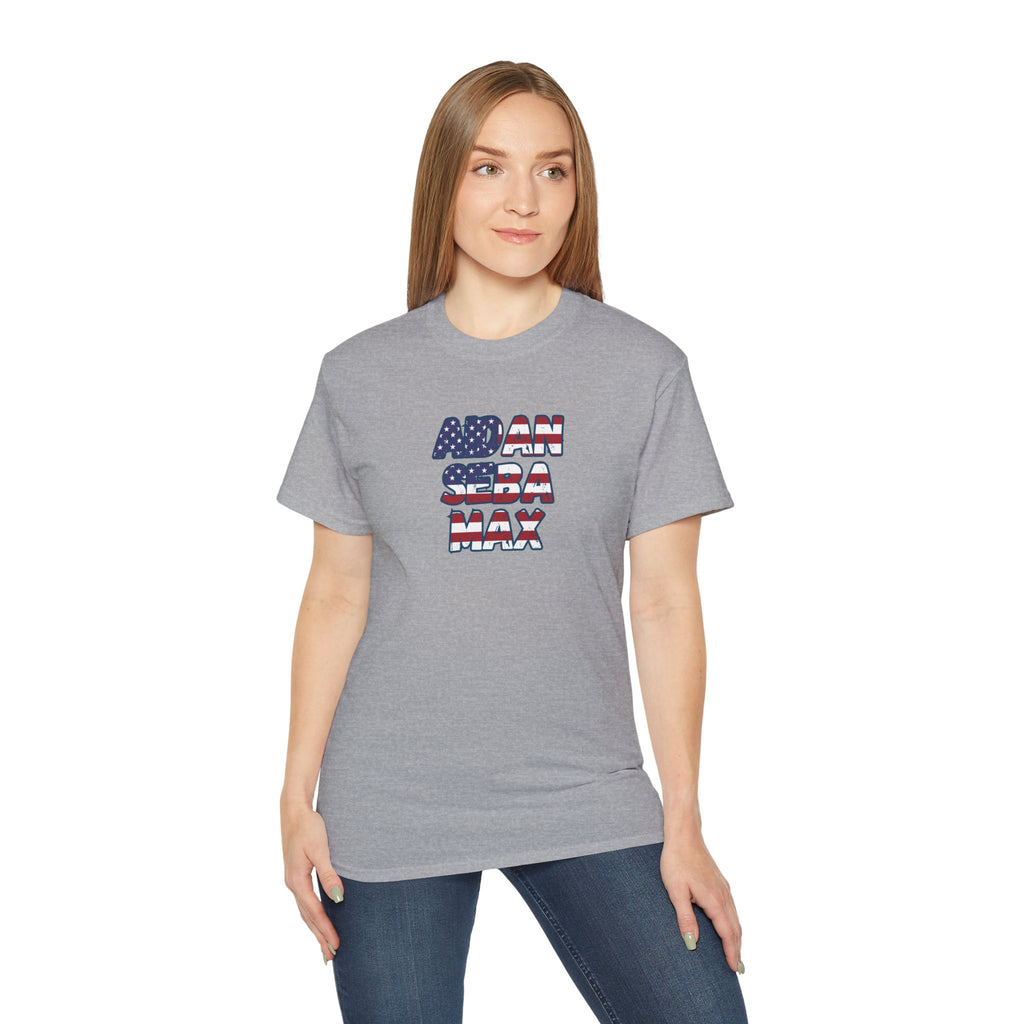 BORO's Midfield Trio Tee — AIDAN SEBA MAX USA  Graphic T‑Shirt