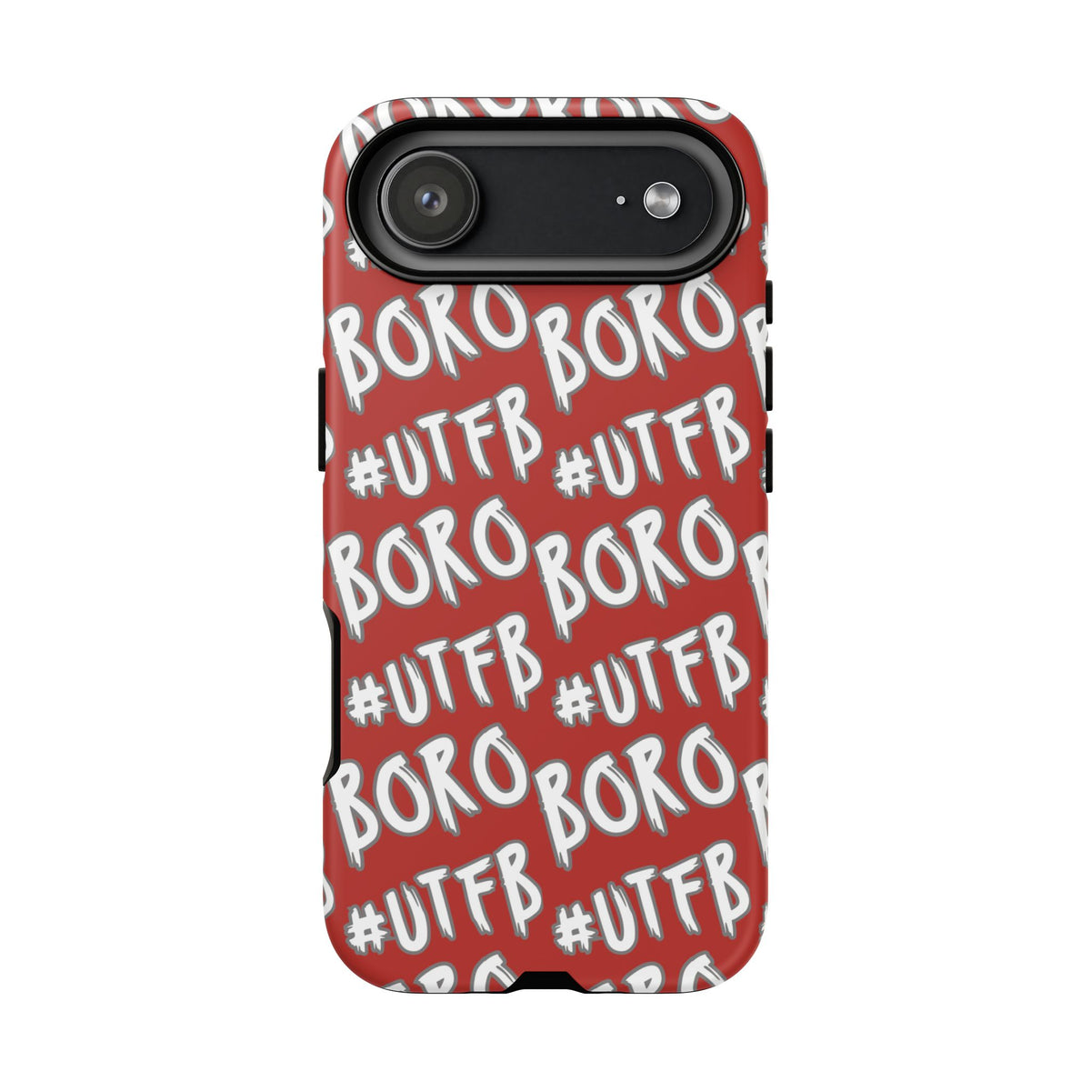 Phone Case — Red #UTFB BORO Pattern Protective Case