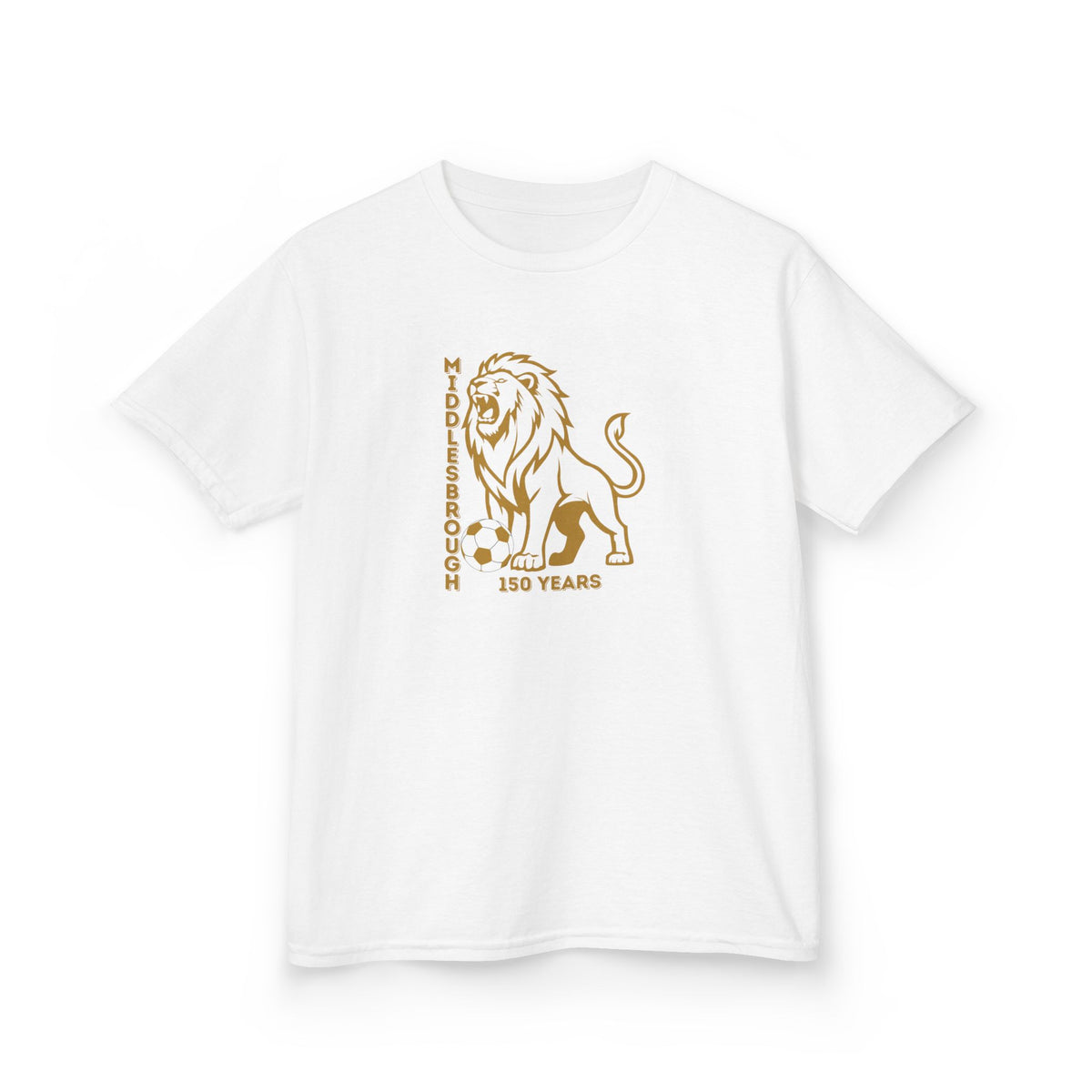 Kids Middlesbrough Lion Graphic Tee — "150 Years" Anniversary Shirt