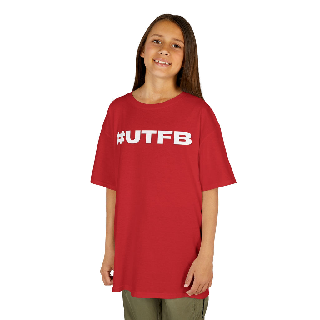 Kids BORO Tee — White #UTFB Graphic Youth T-Shirt