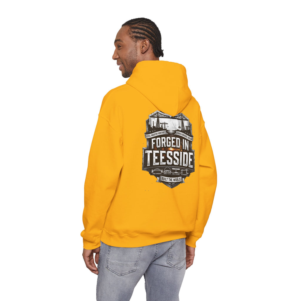 Forged in Teesside Hoodie — Industrial Teesside Pride Sweatshirt 'back print'