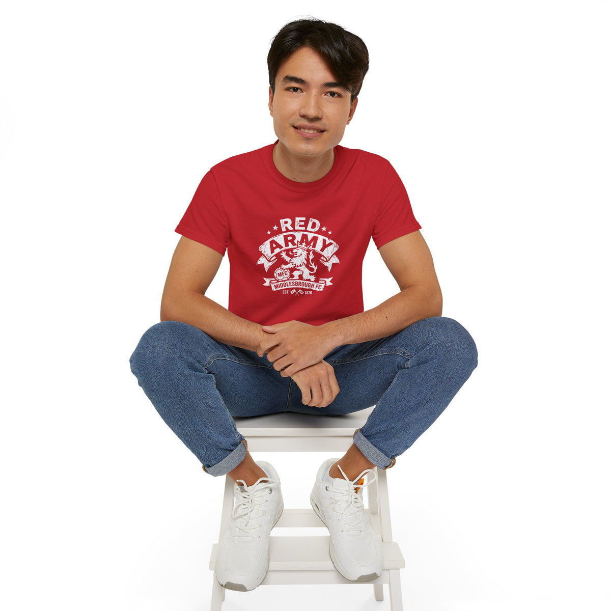 Red Army Middlesbrough FC Lion Shirt — BORO Fan Tee