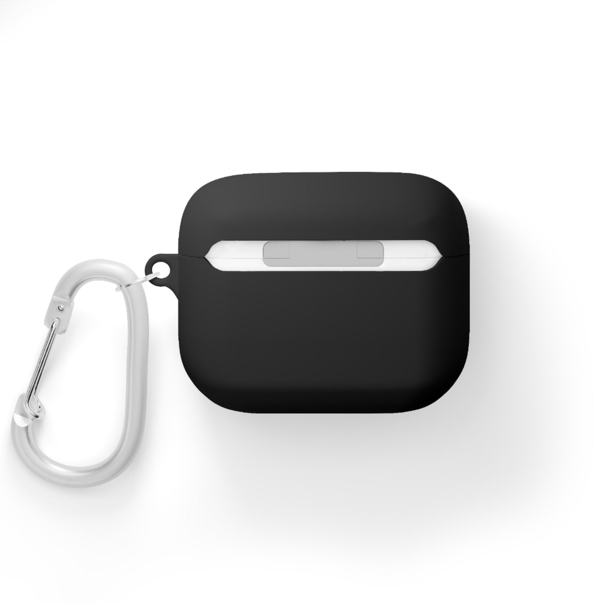 BORO Collegiate AirPods Case Cover — Black Silicone with Carabiner