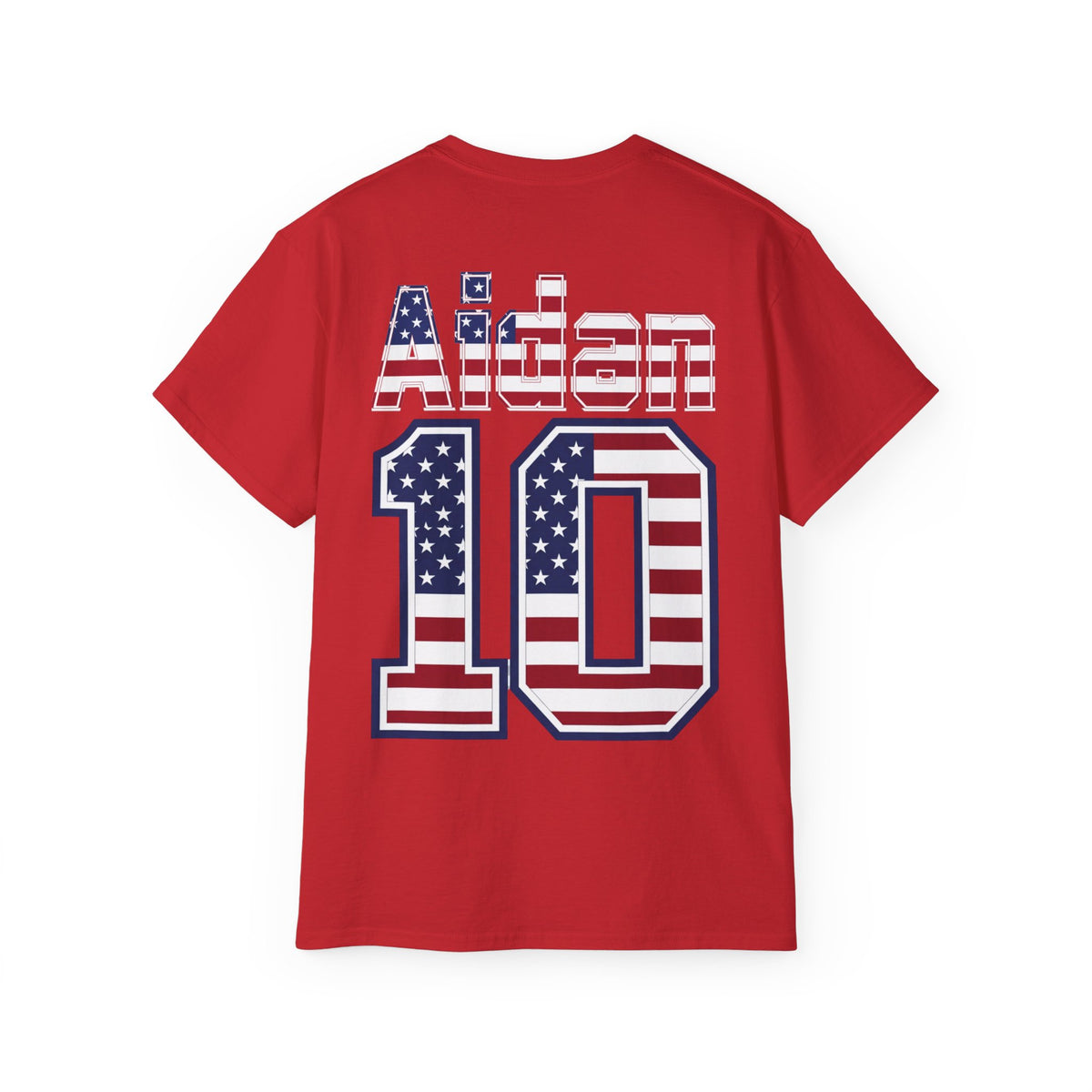 Aidan Morris Number 10 USA Flag Shirt for the BORO 'back print only'