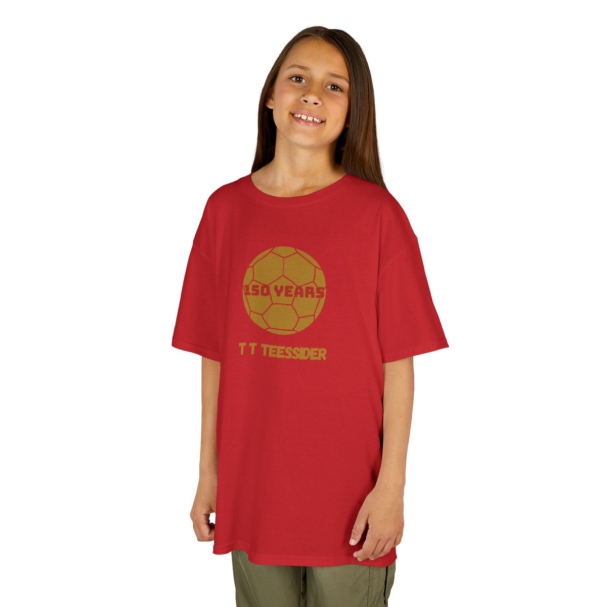 Kids BORO Footie T‑Shirt – 150 Years Golden Ball Design T T Teessider