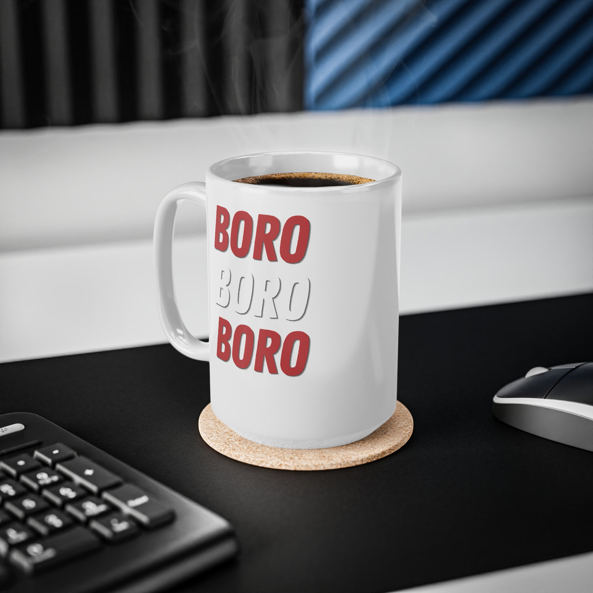 Boro Boro Boro Ceramic Coffee Mug — 11oz & 15oz