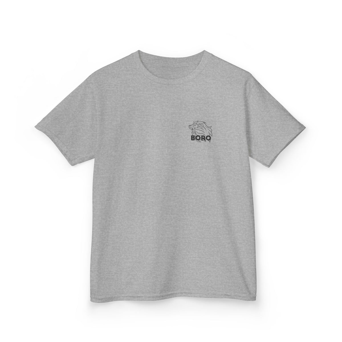 BORO Kids Tee — Cute Red ‘BORO’ Lion Chest Graphic