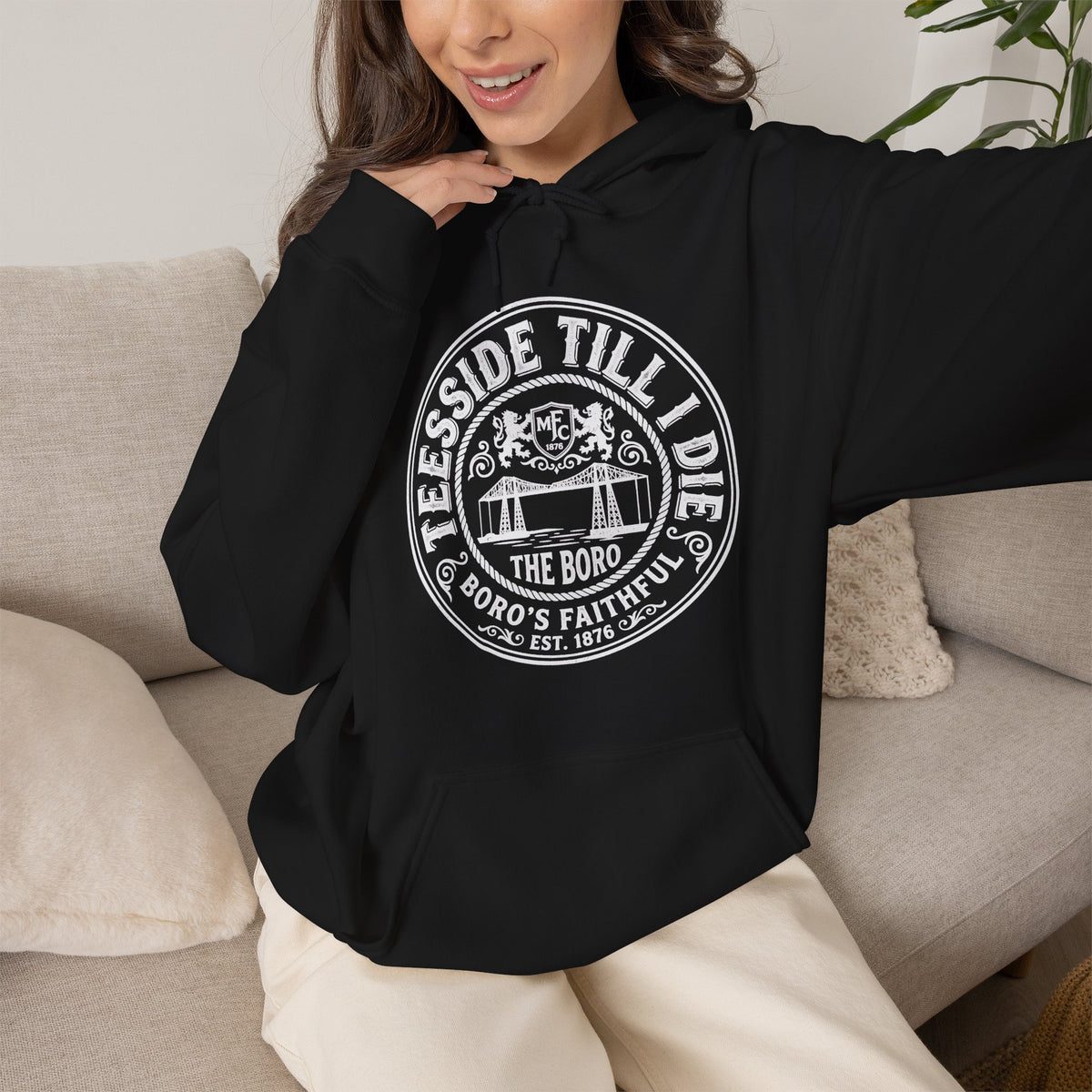 Riverside Till I Die - Boro Fan Hoodie 'front print'
