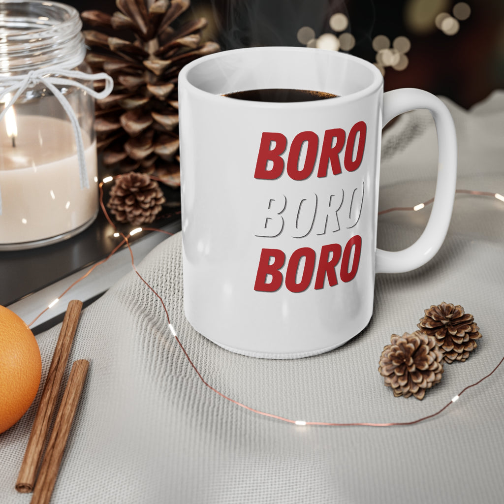 Boro Boro Boro Ceramic Coffee Mug — 11oz & 15oz