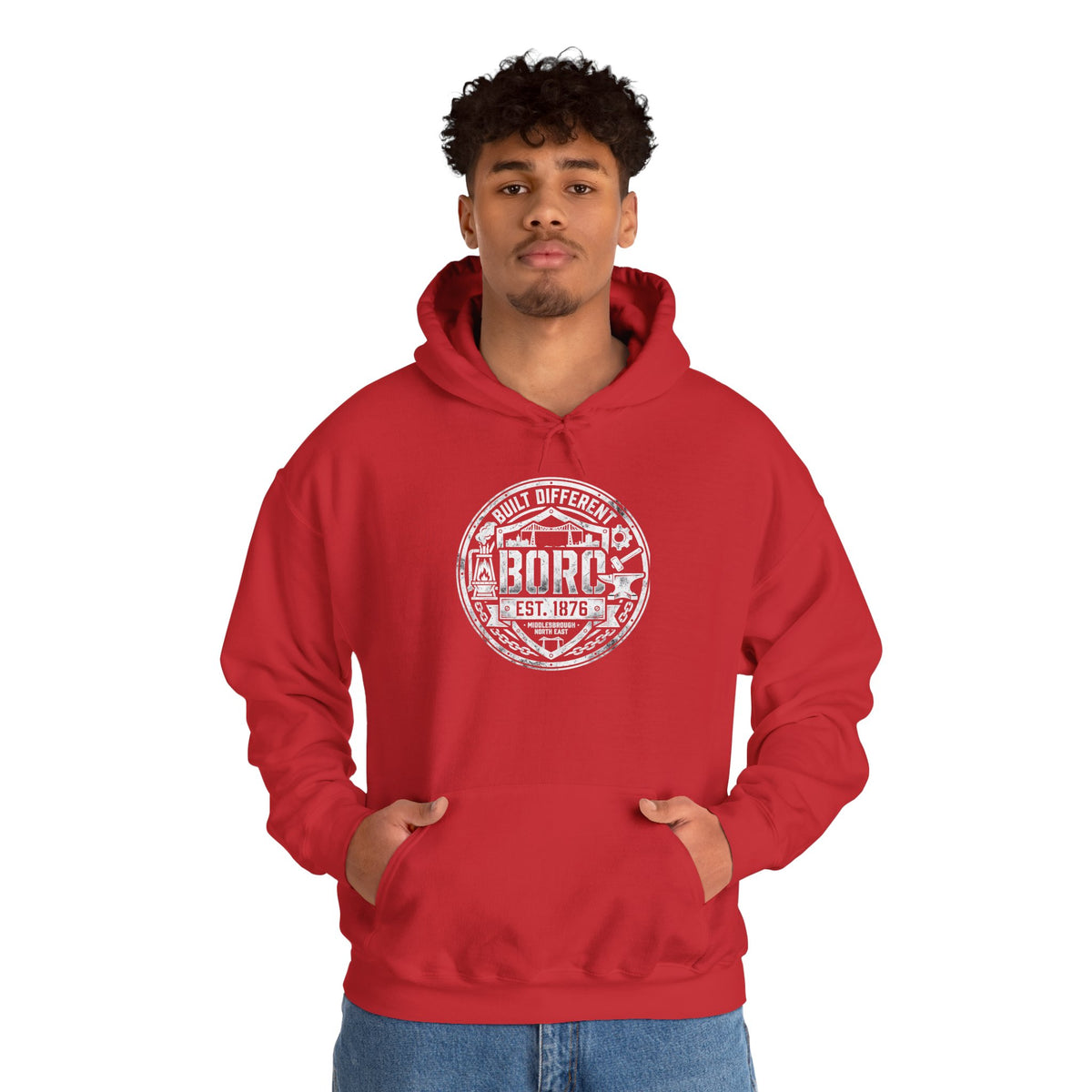 Adult BORO Built Different – Boro Logo Hoodie