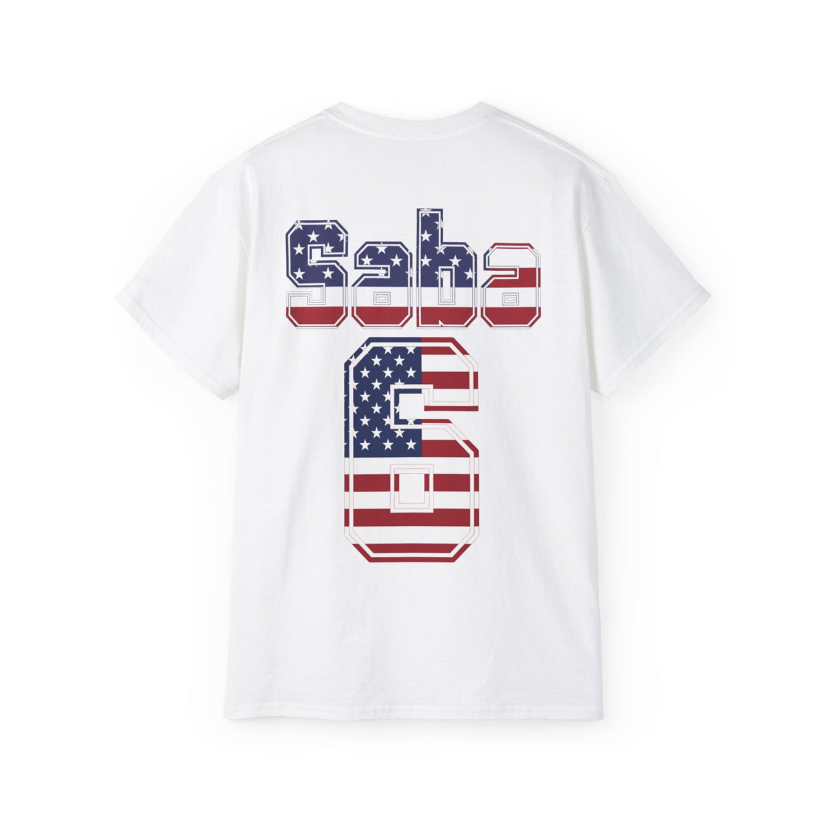 Sabastian Berhalter Number 6 USA Flag Shirt for the BORO 'back print only'
