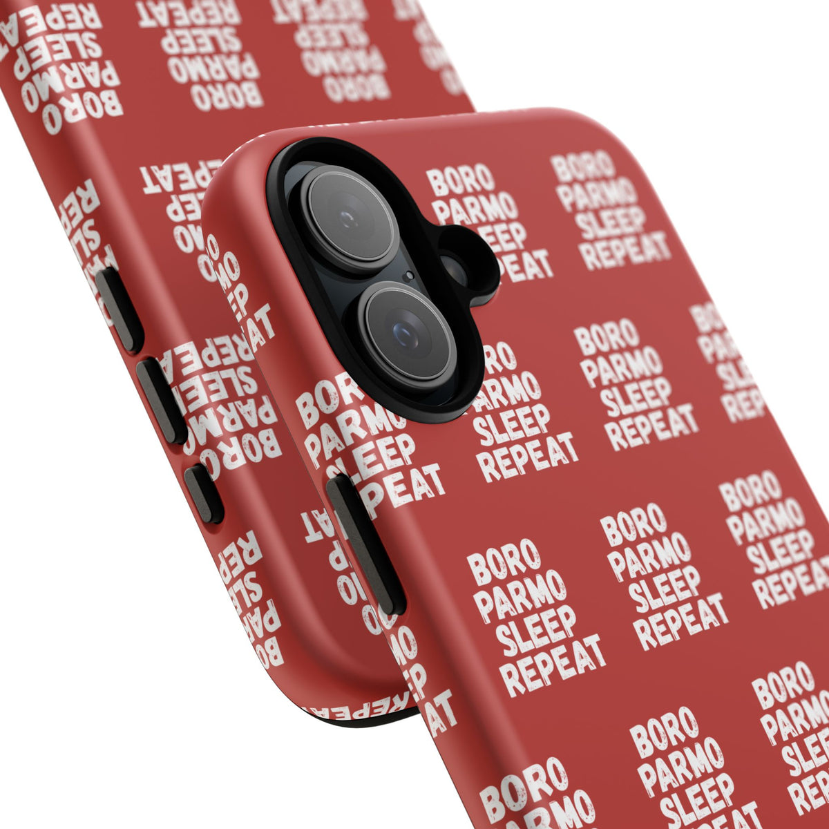 "BORO PARMO SLEEP REPEAT" Phone Case — Red Pattern Tough Case