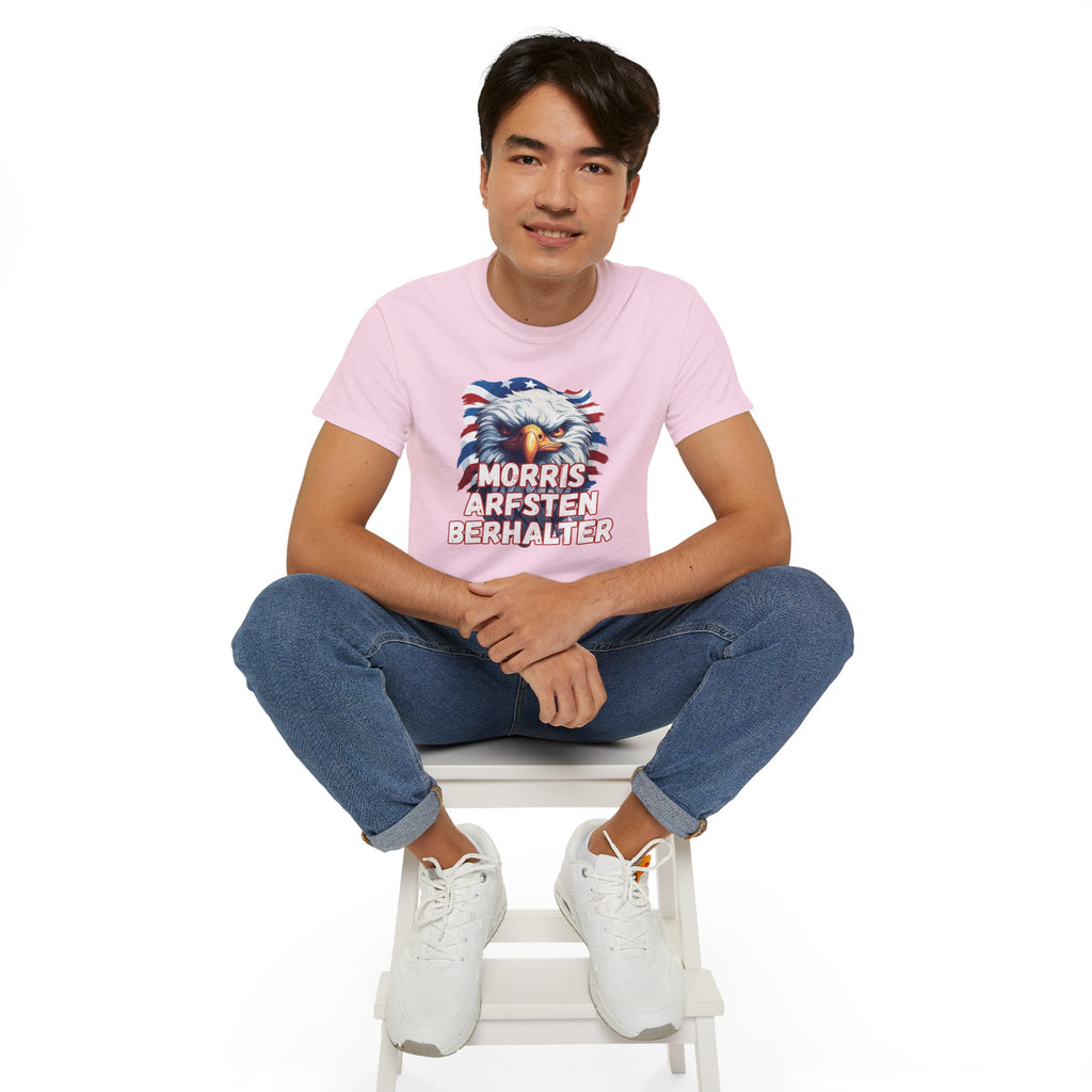 Eagle Graphic Tee — "Morris Arfsten Berhalter" Patriotic USA BORO Shirt