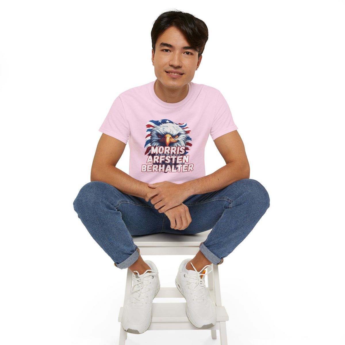 Eagle Graphic Tee — "Morris Arfsten Berhalter" Patriotic USA BORO Shirt
