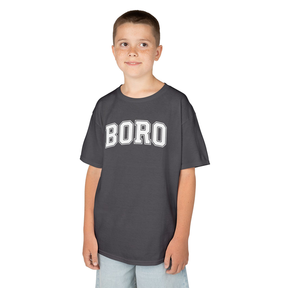 Kids 'BORO' UNI Style Letterman Graphic Tshirt