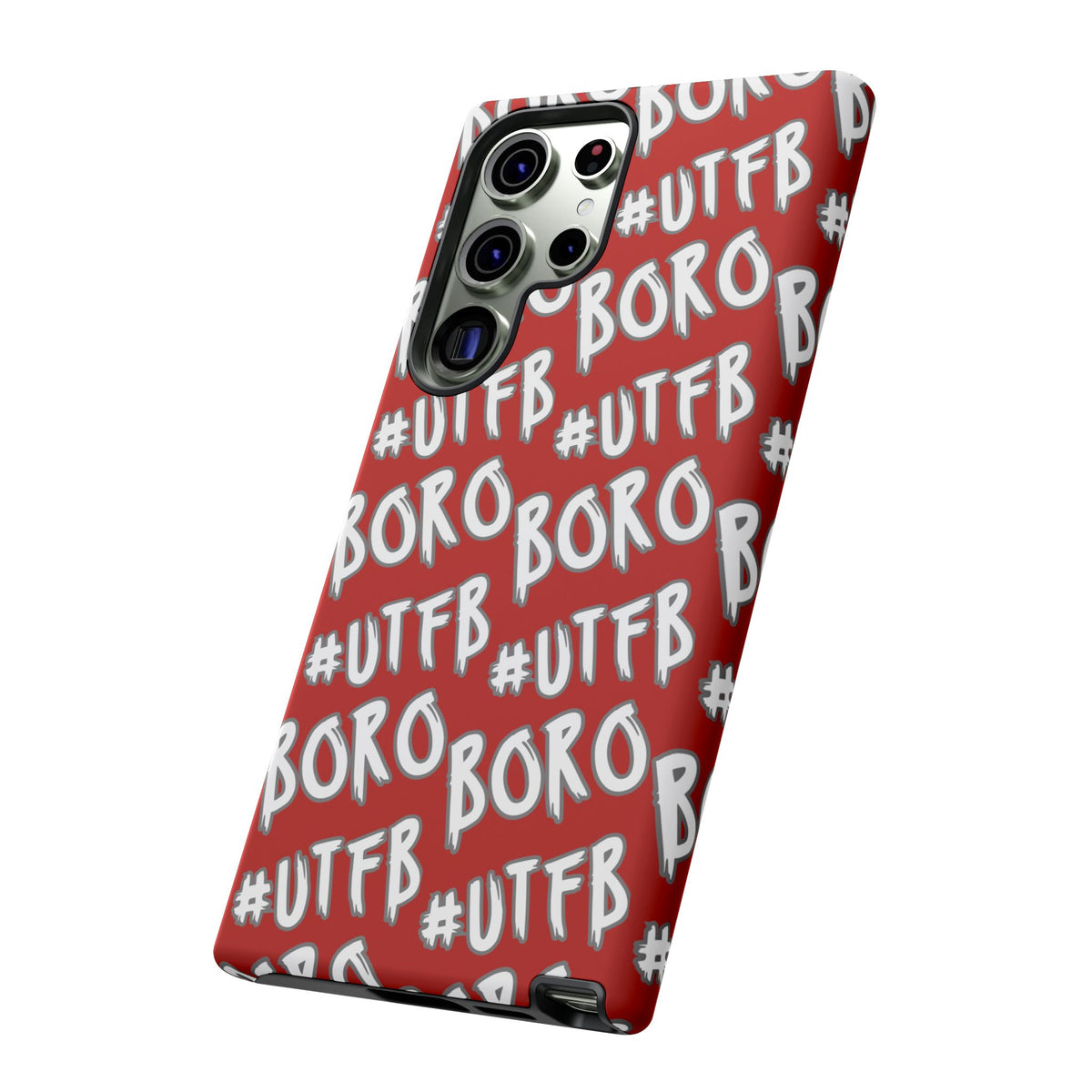 Phone Case — Red #UTFB BORO Pattern Protective Case