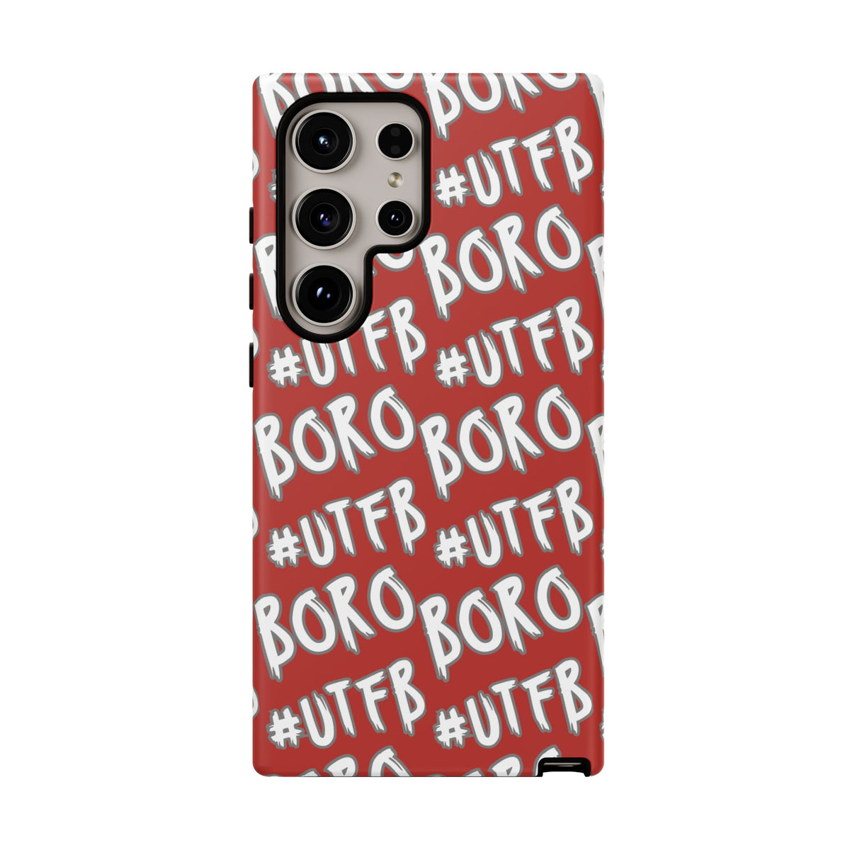 Phone Case — Red #UTFB BORO Pattern Protective Case