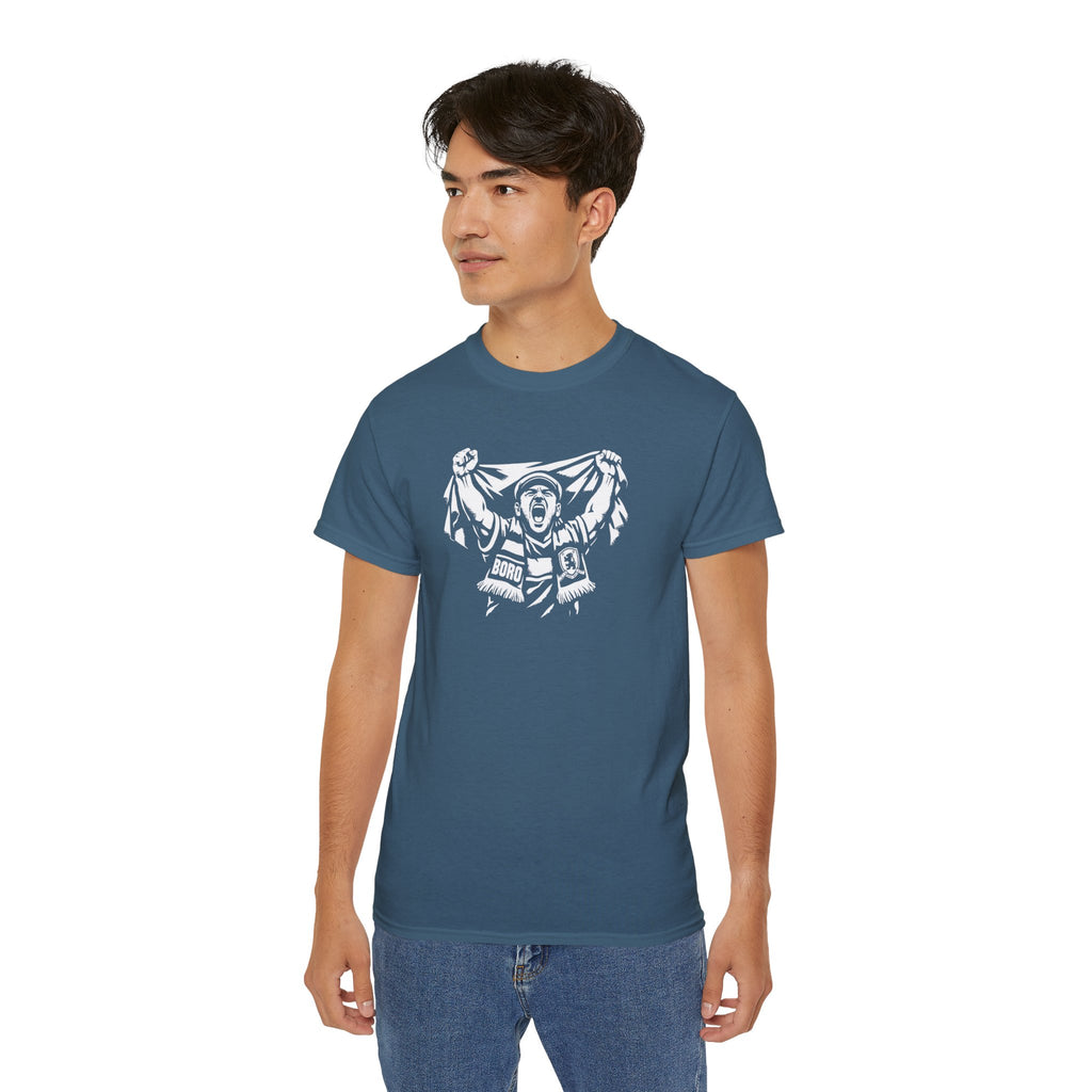 Middlesbrough Superfan Chant T‑Shirt — Enthusiastic Boro Supporter Graphic Tee