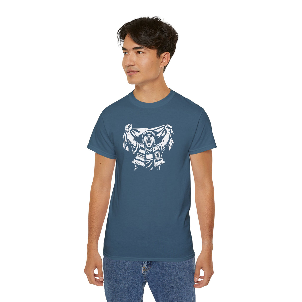 Middlesbrough Superfan Chant T‑Shirt — Enthusiastic Boro Supporter Graphic Tee