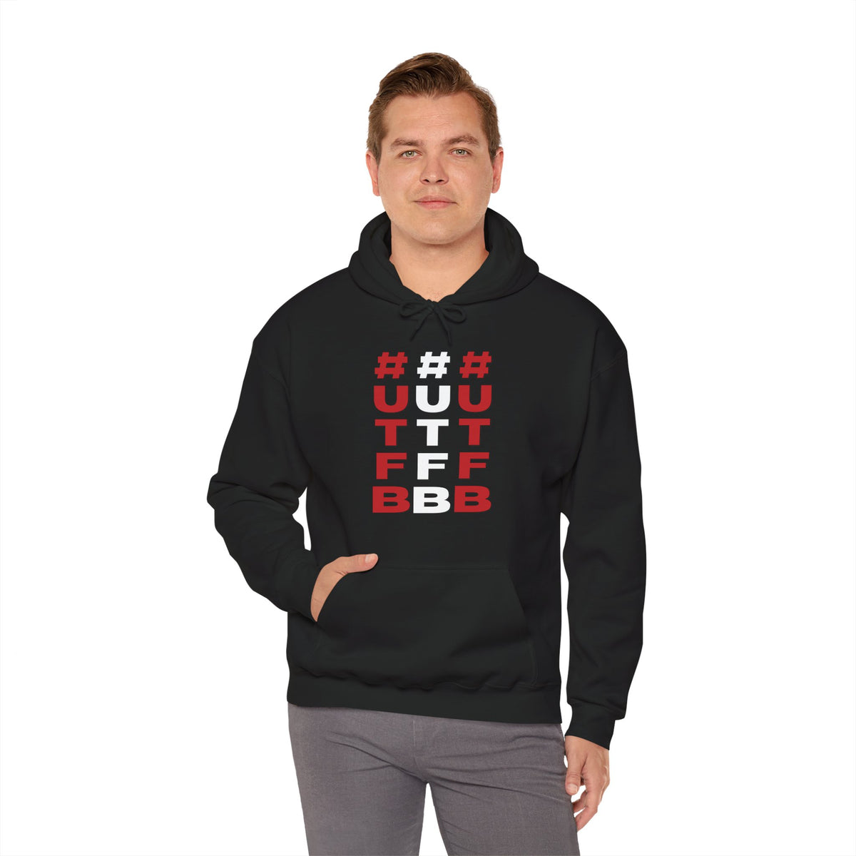 #UTFB 3x Verticle Hoodie 'front print' only.