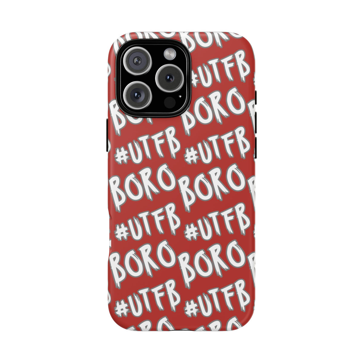 Phone Case — Red #UTFB BORO Pattern Protective Case