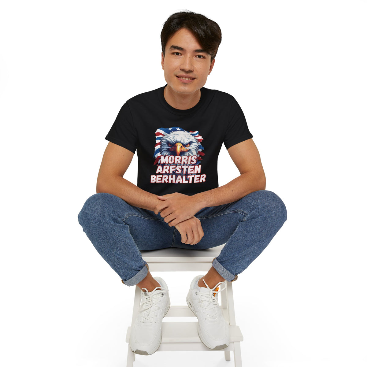 Eagle Graphic Tee — "Morris Arfsten Berhalter" Patriotic USA BORO Shirt