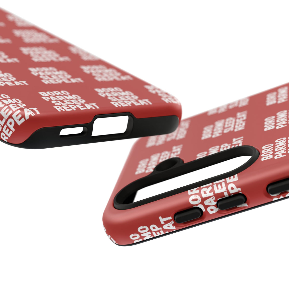 "BORO PARMO SLEEP REPEAT" Phone Case — Red Pattern Tough Case