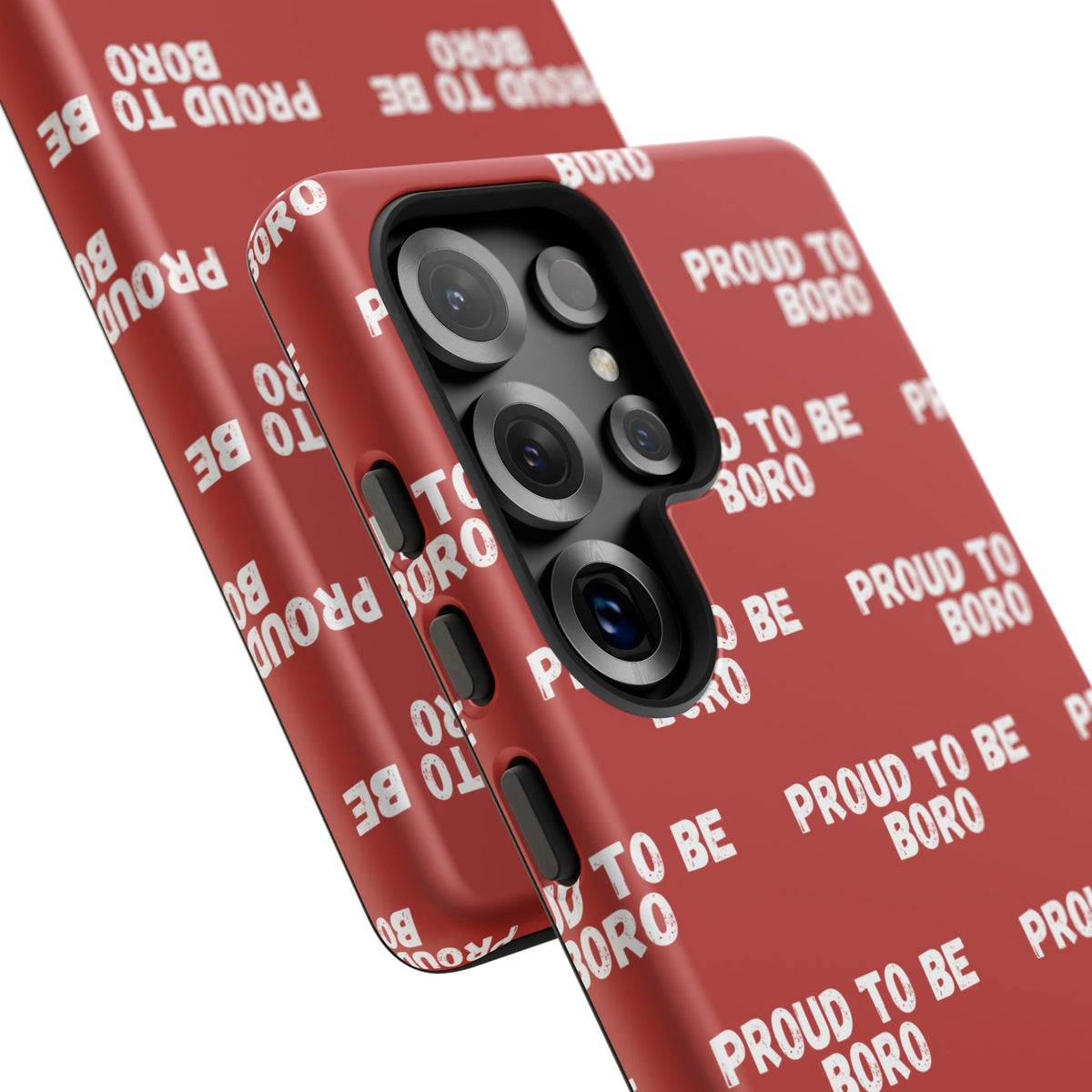 "PROUD TO BE BORO" Phone Case — Red Pattern Tough Case