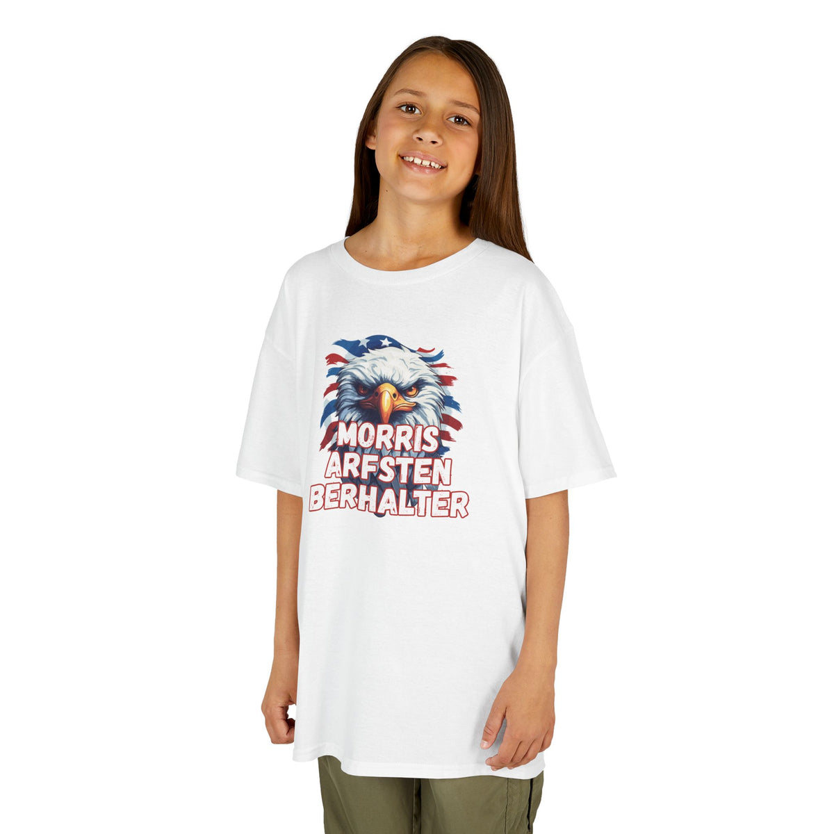 Kids Tee — Patriotic Eagle "Morris Arfsten Berhalter" BORO Graphic