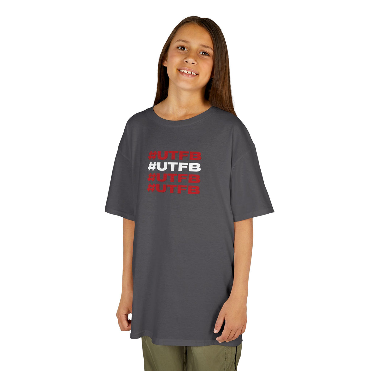 Kids Tee — #UTFB Repeated Graphic Youth T-Shirt