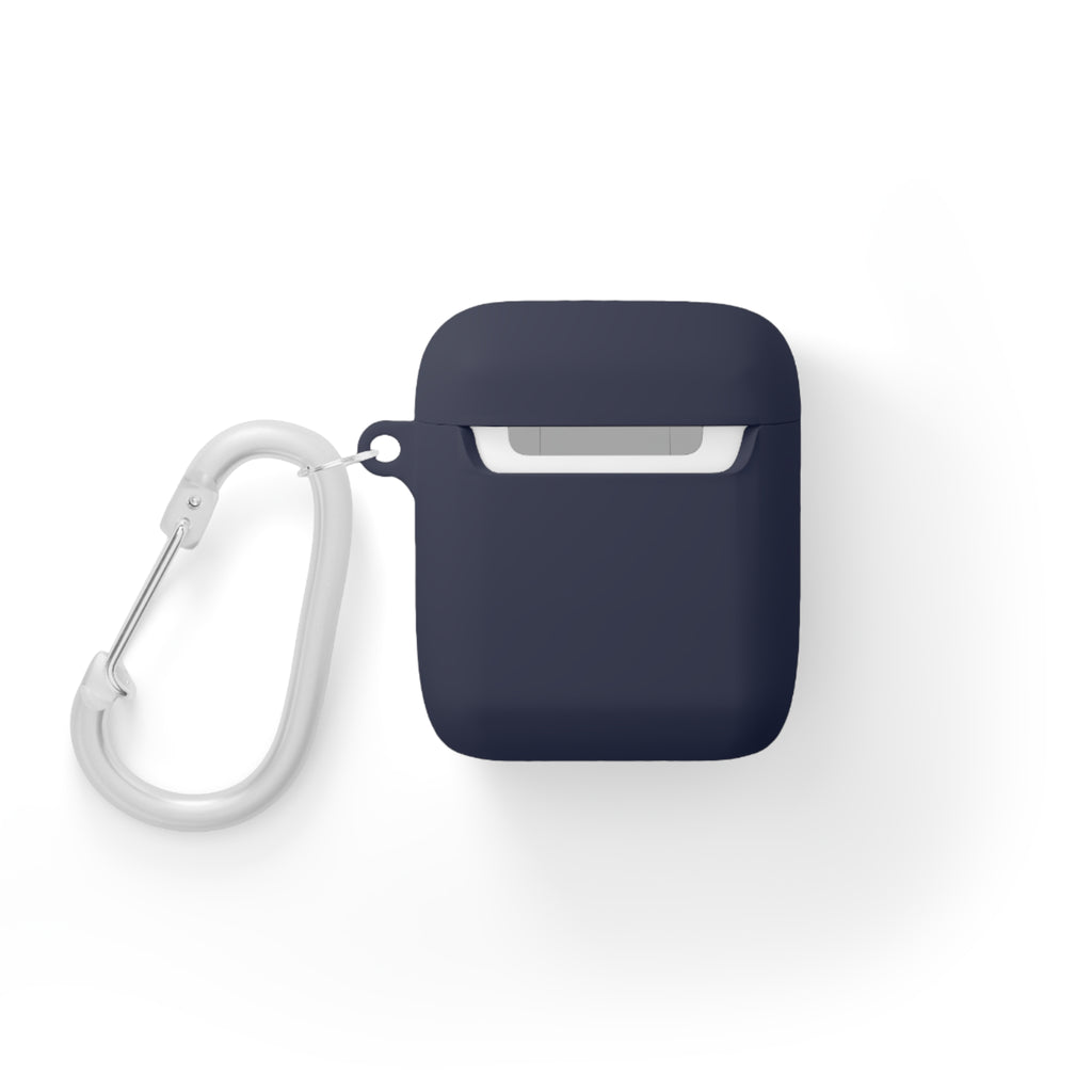 BORO Collegiate AirPods Case Cover — Black Silicone with Carabiner