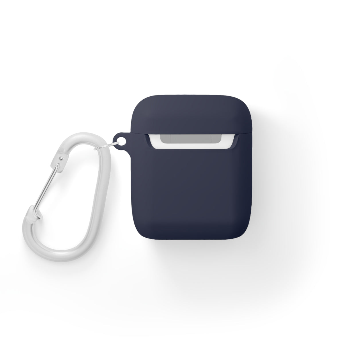 BORO Collegiate AirPods Case Cover — Black Silicone with Carabiner