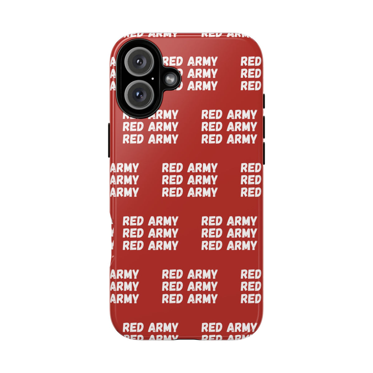 "RED ARMY RED ARMY RED ARMY" Phone Case — Red Pattern Tough Case